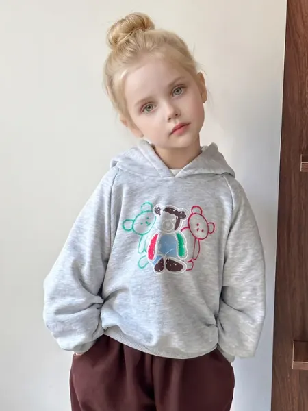 Q kids Детская толстовка из 100% хлопка с капюшоном, 2026 года