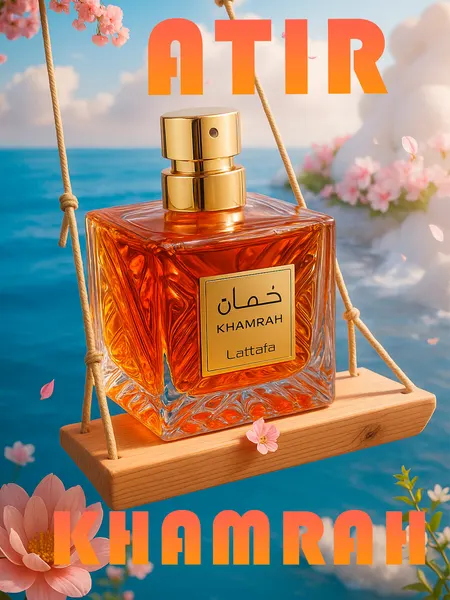Lattafa Khamrah 100ml унисекс парфюмерная вода, стойкий восточно-гурманский аромат ОАЭ