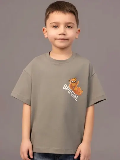 Детская футболка оверсайз, 100% хлопок, 5-14 лет
