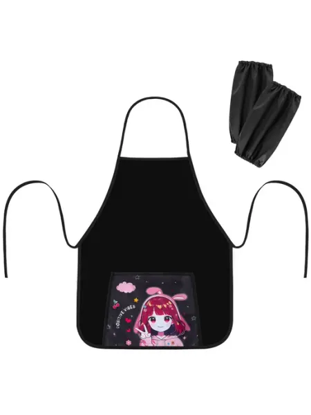 Пифагор Фартук с нарукавниками для уроков труда "Anime girl"