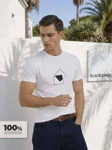 Футболка Black Dragon 100% хлопок с принтом Эхо абстракции