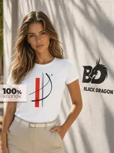 Футболка Black Dragon 100% хлопок с принтом Абстракция базовая