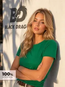 Футболка Black Dragon 100% хлопок базовая мужская однотонная