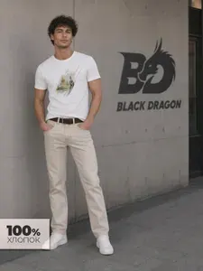 Футболка Black Dragon 100% хлопок с принтом Санкт-петербург
