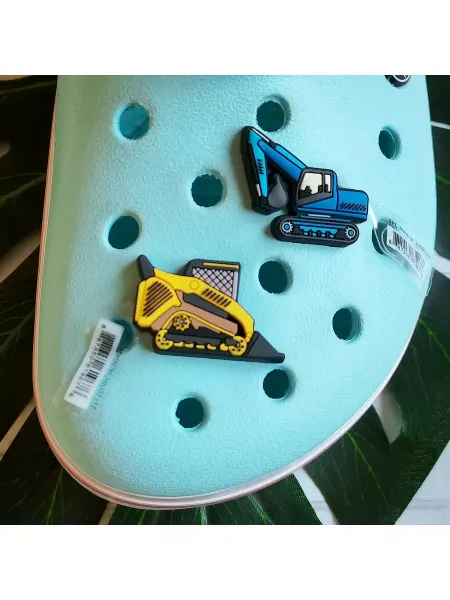 Fun_Jibz Джибитсы на crocs машины Экскаватор для мальчика