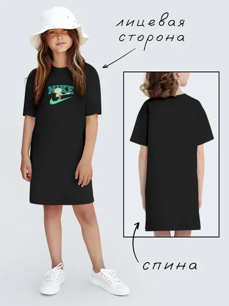 Favorit Kids Платье футболка Губка Боб Мультяшное детское летнее туника