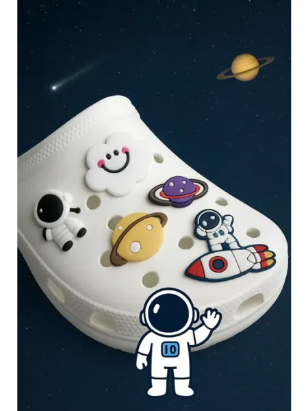 Джибитсы JibbStore Джибитсы для кроксов, Jibbitz набор Космос