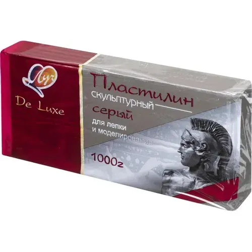 Пластилин скульптурный Люкс, белый, 1000 г