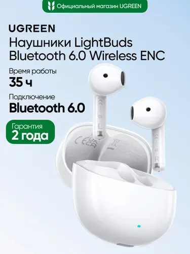 Беспроводные наушники UGREEN WS217 (65876) Bluetooth 6.0 ENC Earphone