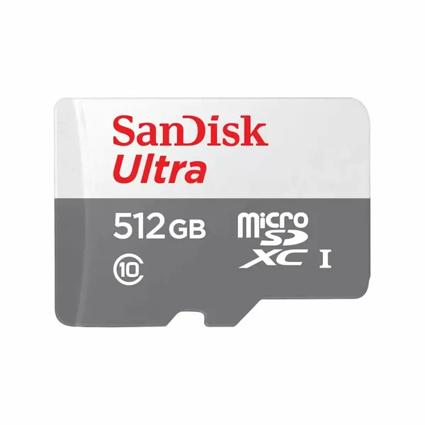 Карта памяти SanDisk Ultra microSDXC 512GB 100MB/s Class 10 UHS-I. Цвет: серо-белый