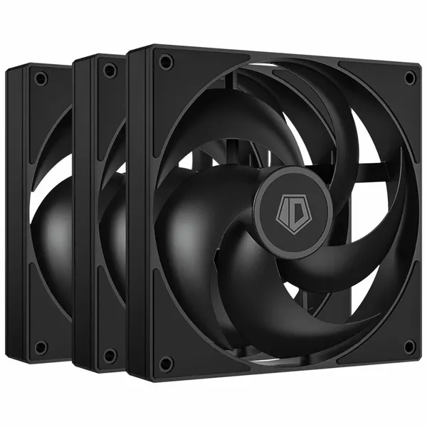Вентилятор 120x120 ID-Cooling AS-120-K Trio 3-Pack PWM Black Ret