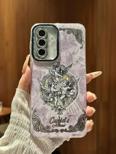 Чехол О'кейси "Ангел", для Samsung Galaxy A36, A56, сиреневый