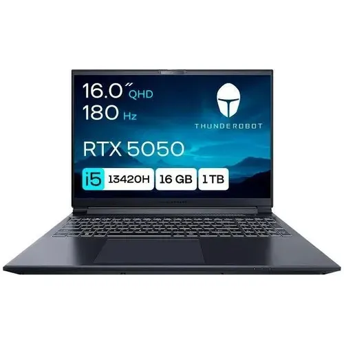 Thunderobot JT009P00KRU Ноутбук 13.3", RAM 16 ГБ, SSD 1000 ГБ, Без системы, (400501078), черный, Русская раскладка
