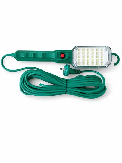 LED фонарь для авто и гаража, 25 LED, 1000 Лм, кабель 7 м