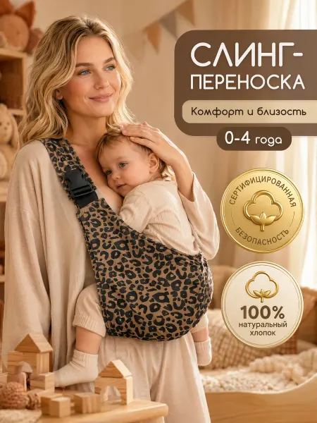 Переноска слинг для новорожденного