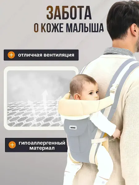 Эргорюкзак Кенгуру для новорожденных Слинг