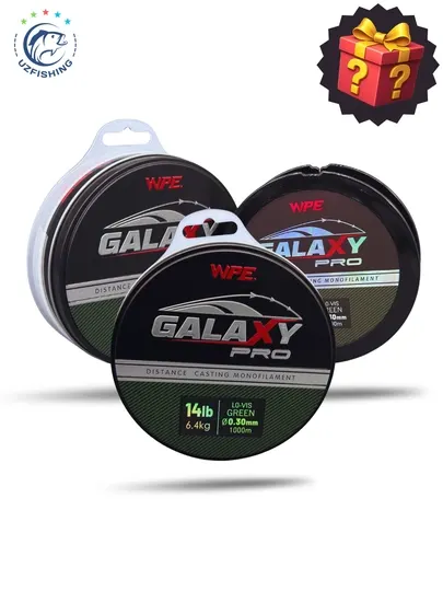 Леска монофильная Galaxy Pro WPE, для дальнего заброса, зеленая, 1000 м