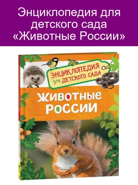 Энциклопедия для детского сада «Животные России»
