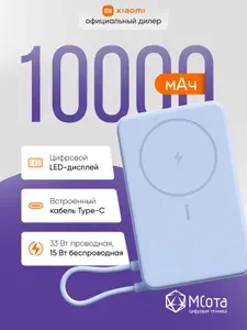 Внешний аккумулятор Xiaomi Magnetic Power Bank 10000 with Built-in Stand Gray
