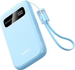 Внешний аккумулятор UGREEN PB522 (45423B) 10000mAh 20W Two-way Fast Charging Power Bank. Цвет: синий