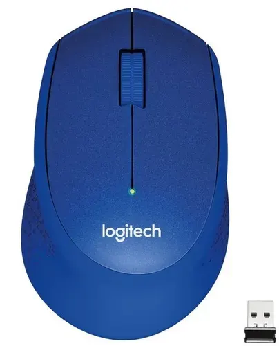 Мышь беспроводная Logitech M330 Silent Plus Blue (1000dpi, USB, 3but) (910-004925)