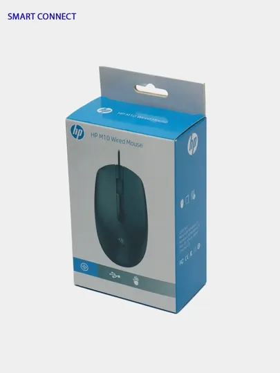Проводная компьютерная мышь M10, Mute, 1000DPI, черный