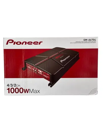 Автомобильный усилитель звука PIONEER GM-A6704 4-канальный черный 1000W