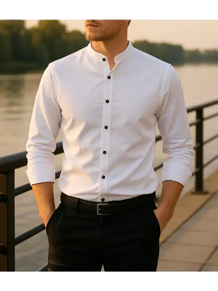 T&A MenStyle Рубашка приталенная с длинными рукавами