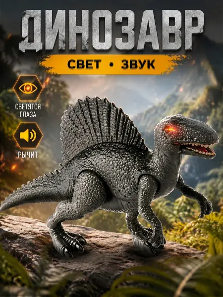 Играем вместе Детская интерактивная игрушка Динозавр Спинозавр
