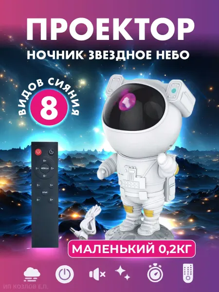 Все товары и точка Ночник детский звёздное небо с пультом