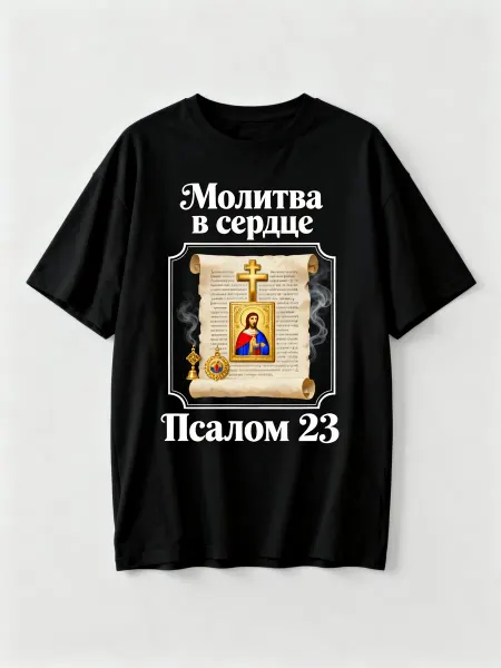 Футболка с православной тематикой! С изображением Иисуса, св