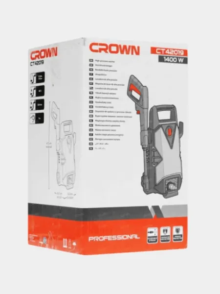 Мойка высокого давления CROWN CT42019 1400W/100bar