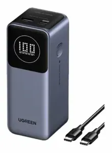 Внешний аккумулятор UGREEN PB724 (35526B) 12000mAh Quick Charging 100W Power Bank. Цвет: серый