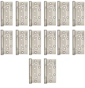 Петля универсальная без врезки Punto IN4200W PN (200-2B 100x2,5),матовый никель (комплект 14 петель)