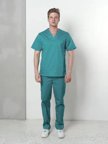 Доктор Чехов Рубашка медицинская 7120 Teal Blue