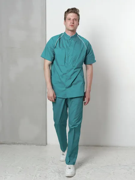 Доктор Чехов Рубашка медицинская 7320 Teal Blue