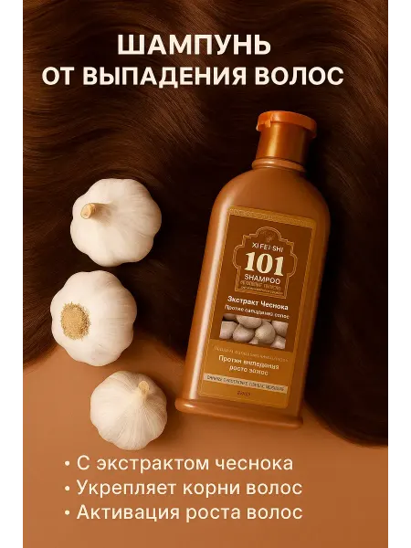 BilionerШа W Шампунь от выпадения волос 101 с чесноком 250 мл