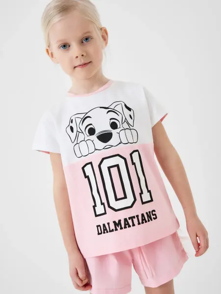 PlayToday Футболка детская хлопковая в садик 101 далматинец
