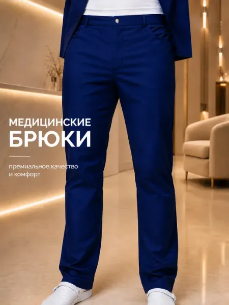 CAPRIZNAYA MODA Брюки медицинские прямые стрейч