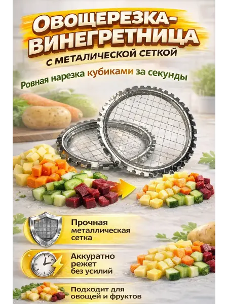 LI Liza Овощерезка кубиками винегретница яйцерезка