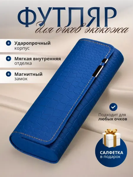 RusGoods Футляр для очков чехол на магните