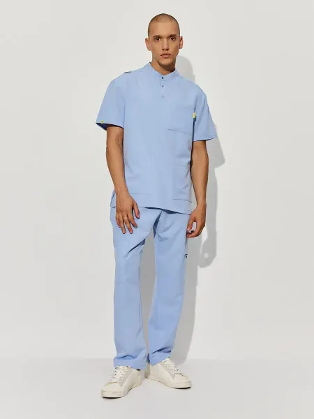 Scrubs Медицинский костюм мужской стрейч хирургический с брюками