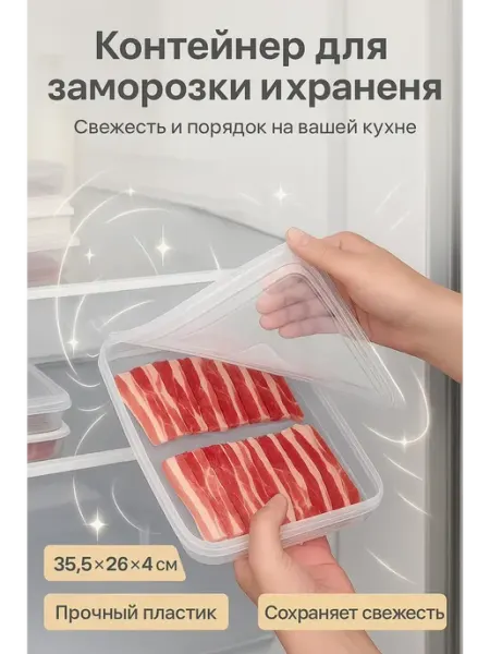 SWAGA Пластиковый контейнер для хранения и заморозки
