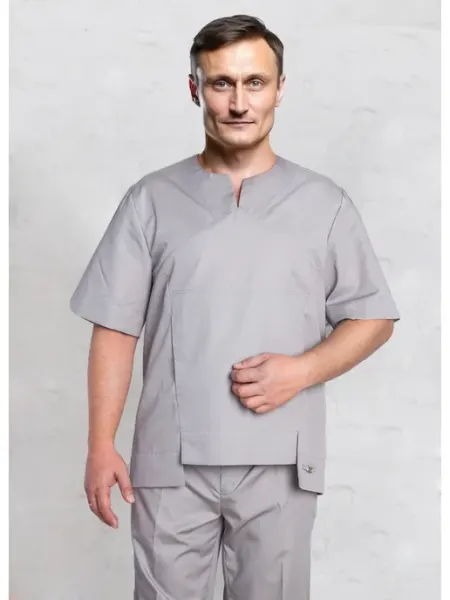 White wears Рубашка медицинская блузон Дамир