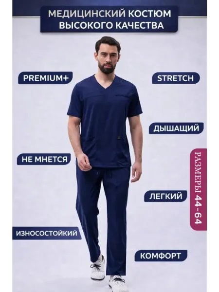ПроФорма медицинсинская одежда. Хирургический костюм с брюками