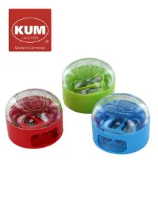 KUM 208 K2 точилка для карандашей двойная пластиковая с крышкой-контейнером, 1020521
