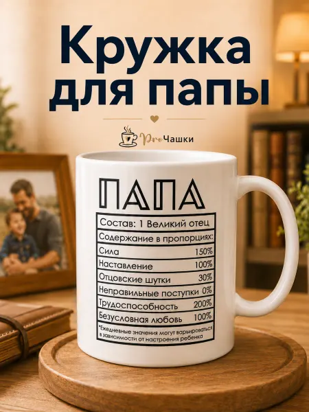 Про Кружки Кружка для папы подарок на День рождения