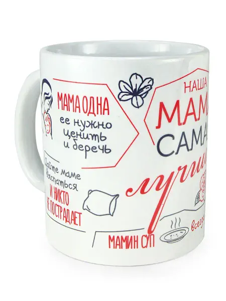 Кружка в подарок Кружка подарочная для мамы "Наша мама самая лучшая"