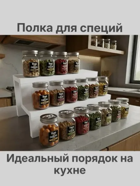 Полочка настольная для специй на кухню