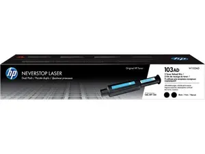 Заправочное устройство с оригинальным тонером для заправки принтеров HP Neverstop Laser 103AD (2 шт. в упаковке),черное, (2500*2 стр.),W1103AD